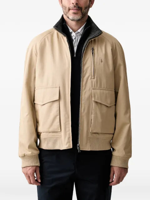 Trussardi reversible herringbone-pattern jacket