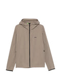 BOSS hooded logo-print jacket