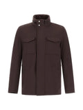 Herno high-neck pocket-detail jacket