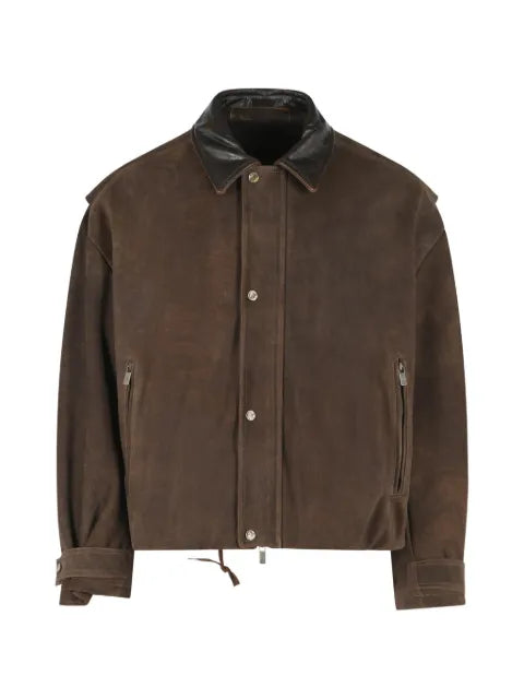 Salvatore Santoro oversized leather jacket