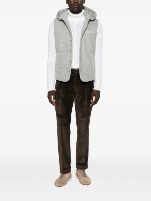 Gran Sasso quilted hooded gilet