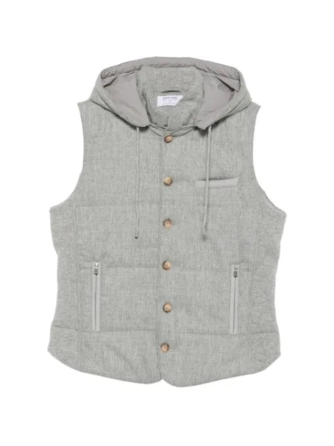 Gran Sasso quilted hooded gilet