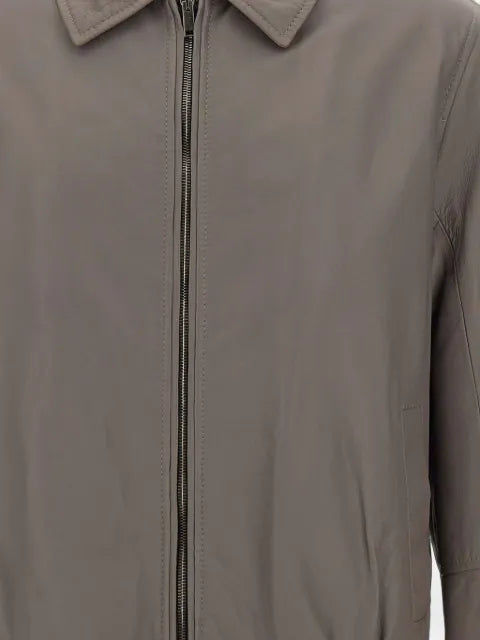 VOLFAGLI Angioino zip-up leather jacket