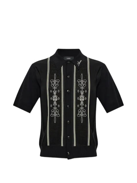 AMIRI embroidered short-sleeve cardigan