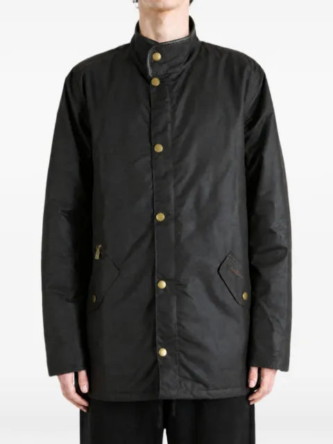 Barbour Prestbury waxed-cotton funnel-neck jacket