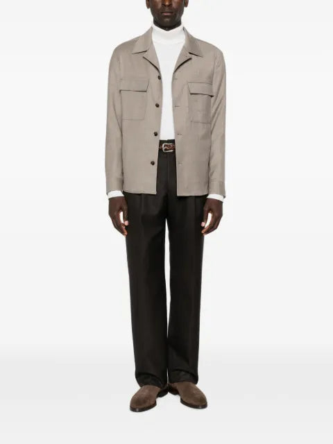 Briglia 1949 John flap-pocket button-up shirt jacket