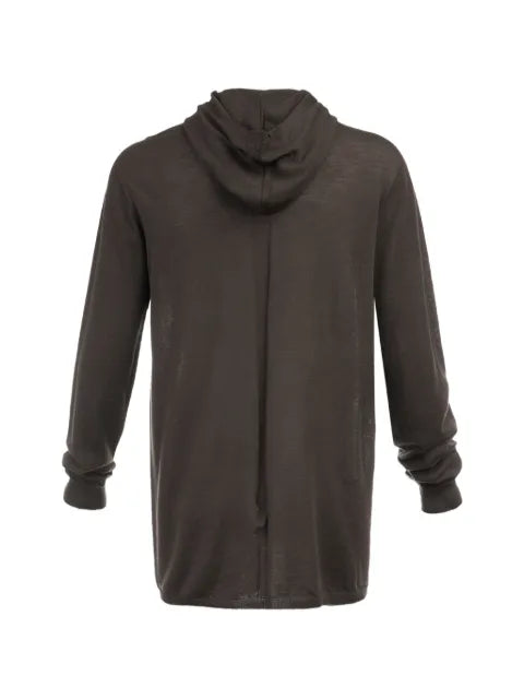 Rick Owens fine-knit hooded sweater