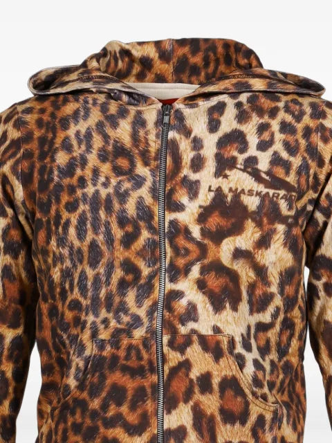 LA MASKARADE leopard-print hoodie