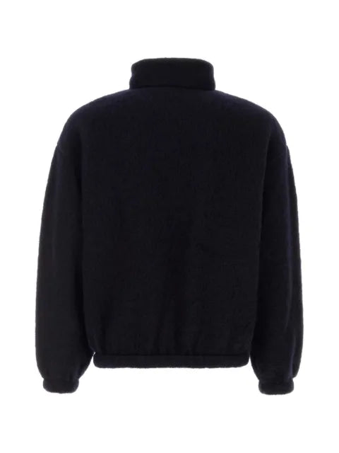 Jil Sander quarter-zip wool-blend sweater