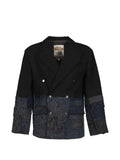 Dear BORO double-breasted patchwork blazer