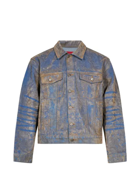 KidSuper faded-effect denim jacket