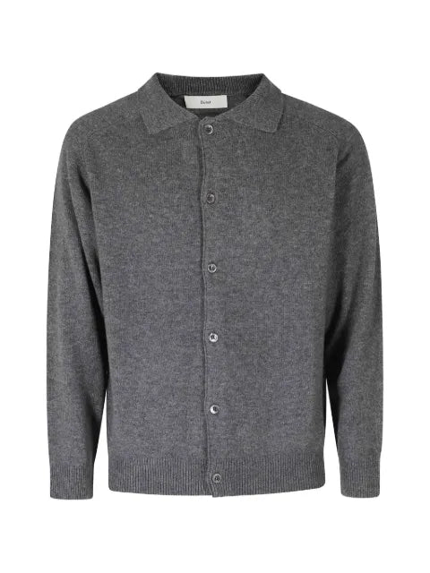 DUNST collared raglan-sleeve cardigan