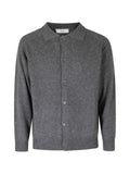 DUNST collared raglan-sleeve cardigan