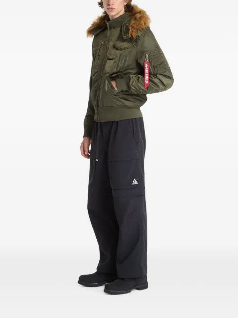Alpha Industries Deflector faux-fur-trim bomber jacket