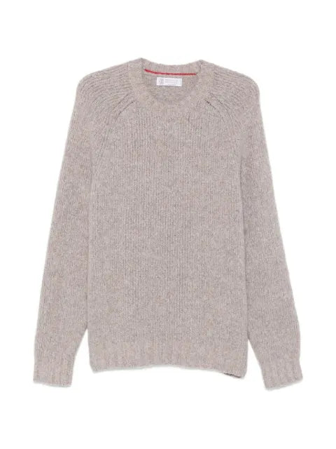 Brunello Cucinelli ribbed-knit raglan-sleeve sweater