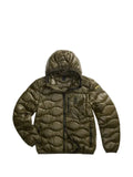 Blauer wave-quilted hooded jacket