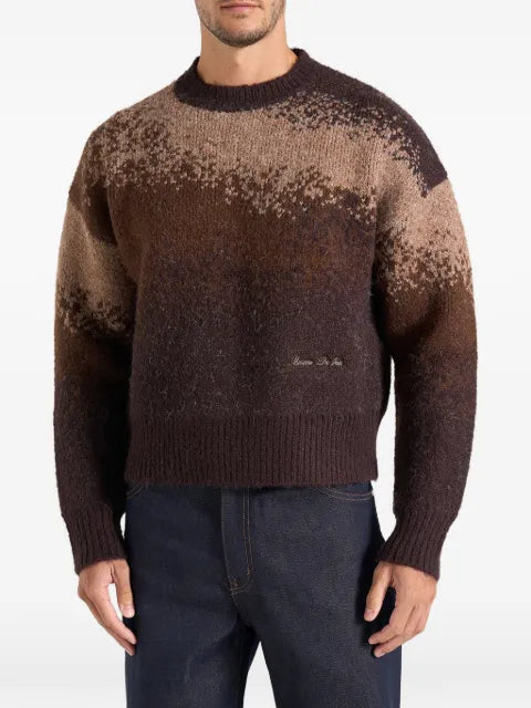 Manière De Voir ombre wool crewneck sweater
