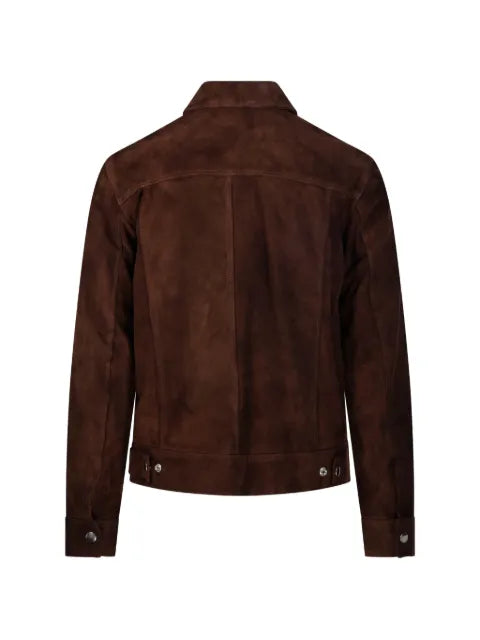 Department 5 suede panelled jacket