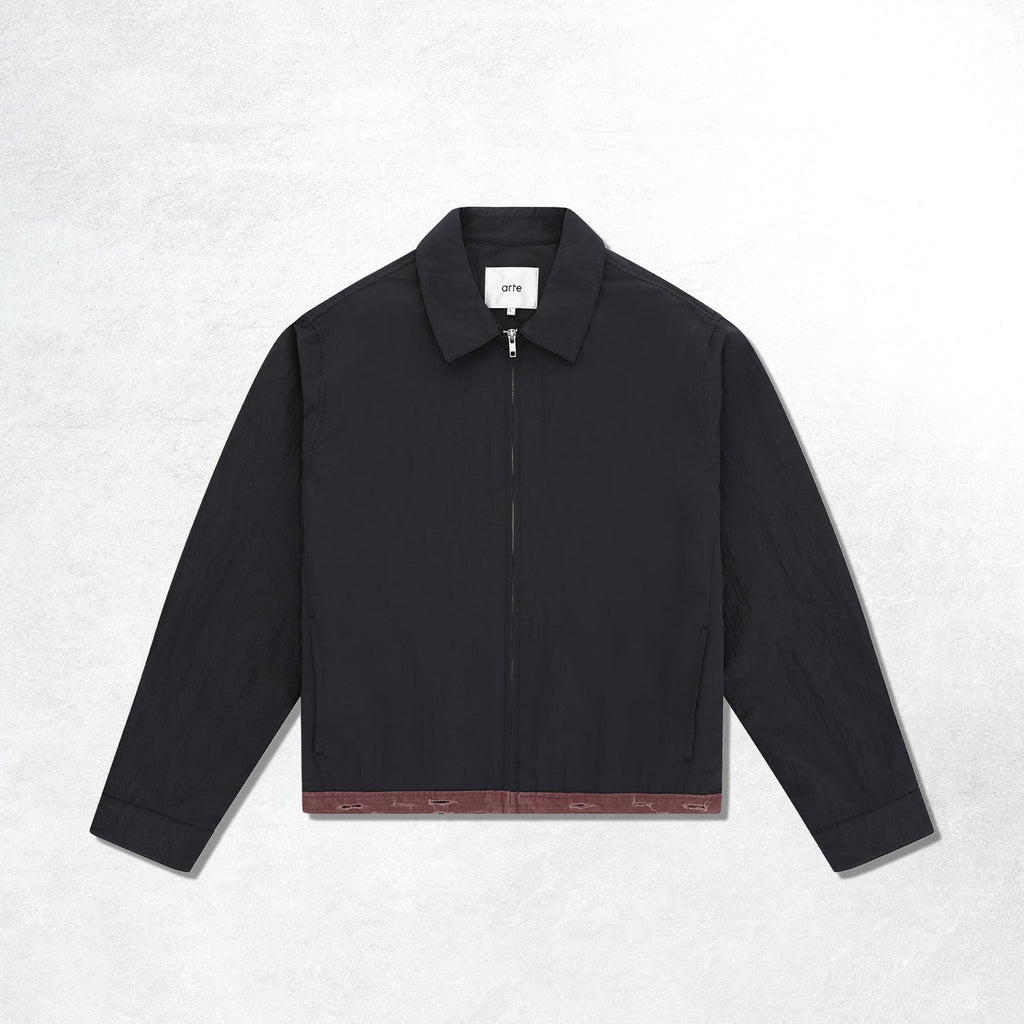 Arte Linen Tape Classic Jacket: Black