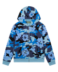 Denim Tears The Cotton Wreath Zip Sweatshirt Blue Camo