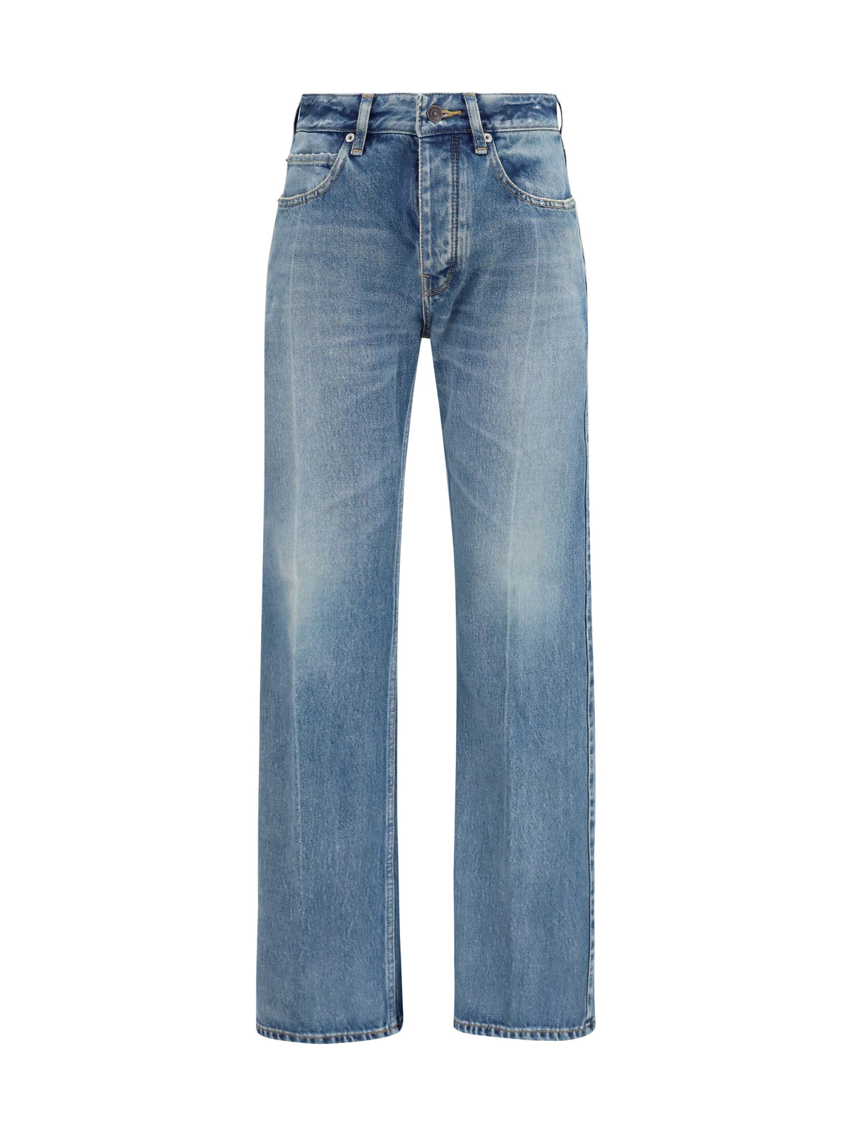 Balenciaga Women Straight-Leg Denim Jeans