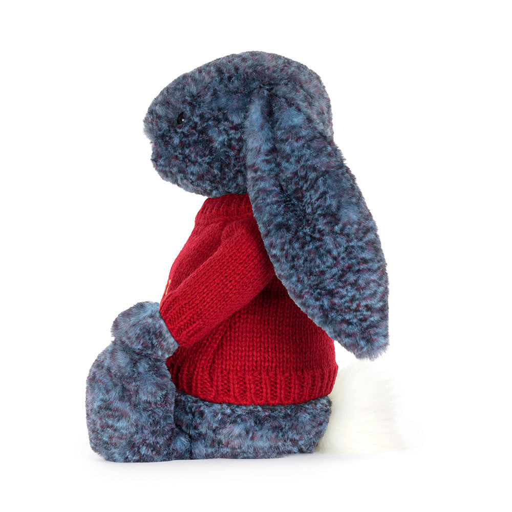Hopscone Luxe Bunny with Personalized Red Jumper