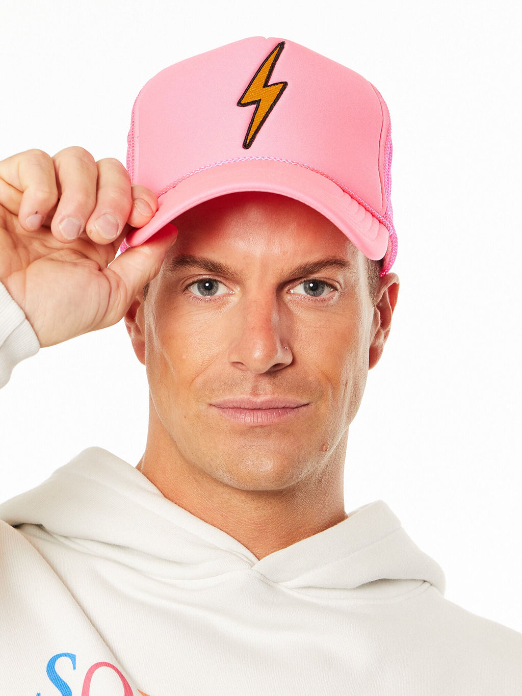 BOLT VINTAGE TRUCKER NEON PINK