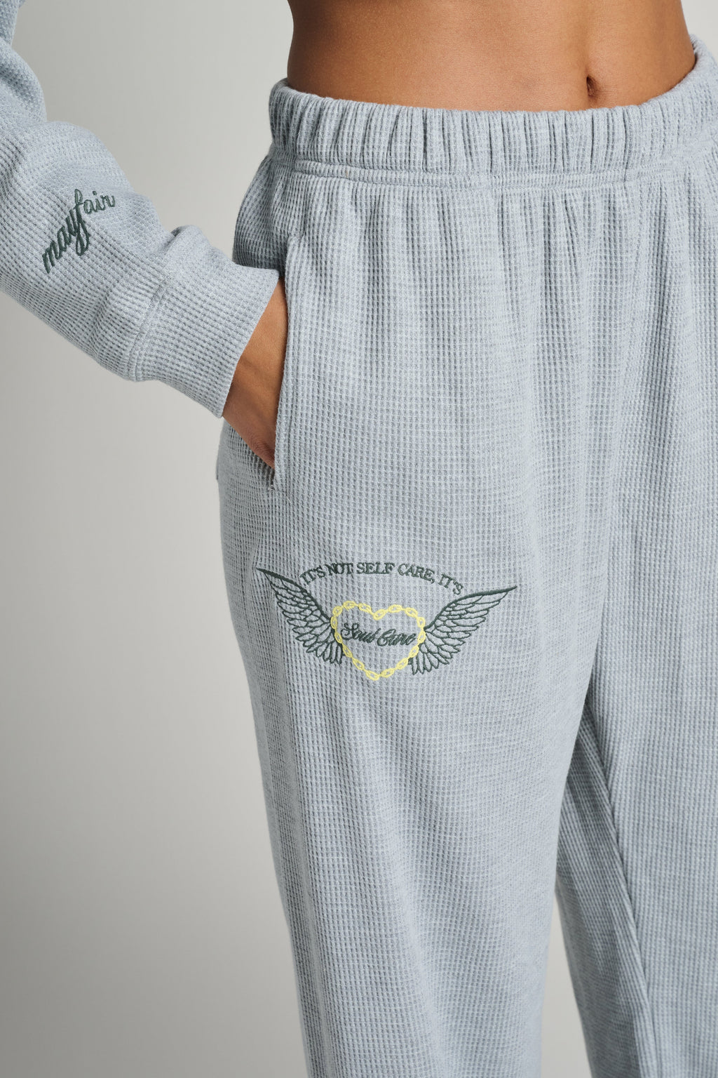 SOUL CARE WAFFLE SWEATPANT