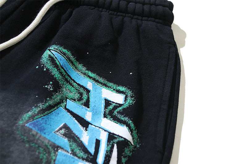 Hellstar Graffiti Washed Shorts