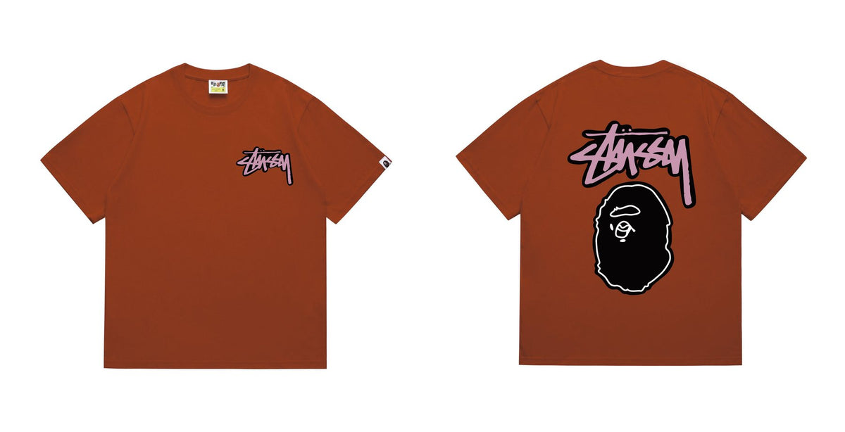 BAPE Dark-Face Graffiti Graphic T-Shirt