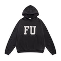Fear of God Black Text Graphic Pullover Hoodie