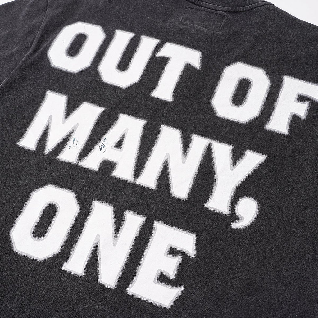 Godspeed Out of Many One Washed Black Graphic T-Shirt
