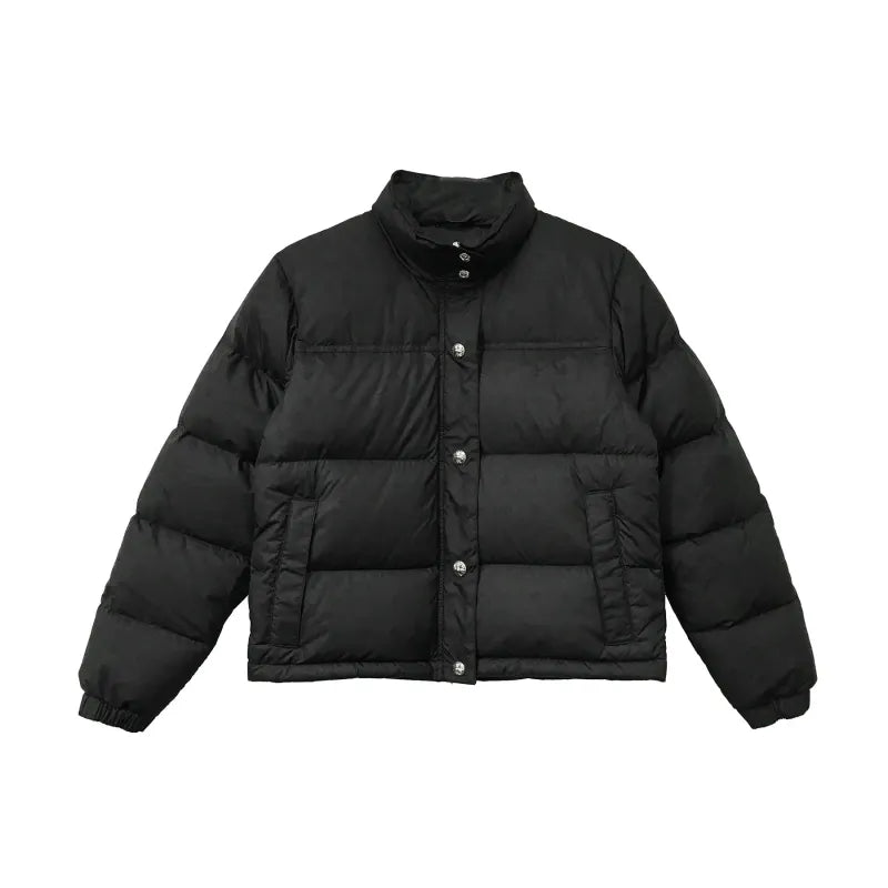 Chrome Hearts Monogram Print Puffer Jacket Black
