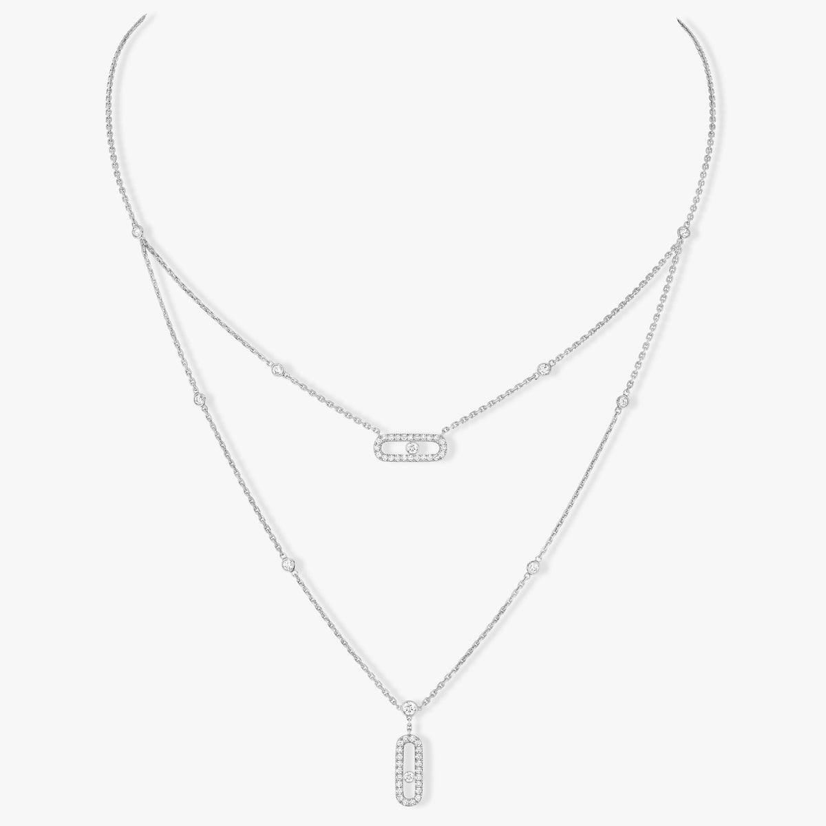 MESSIKA MOVE 2 ROW DIAMOND NECKLACE