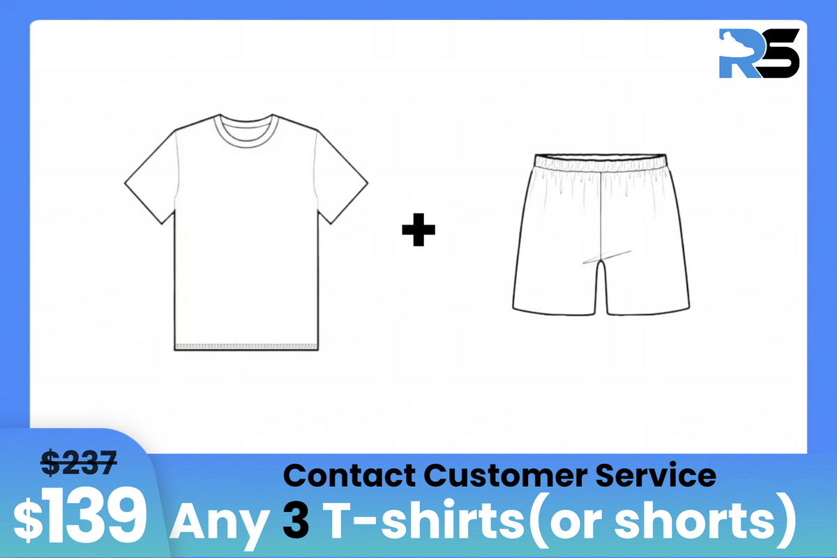 Combo: $139 Get 3 T-shirts (or shorts)