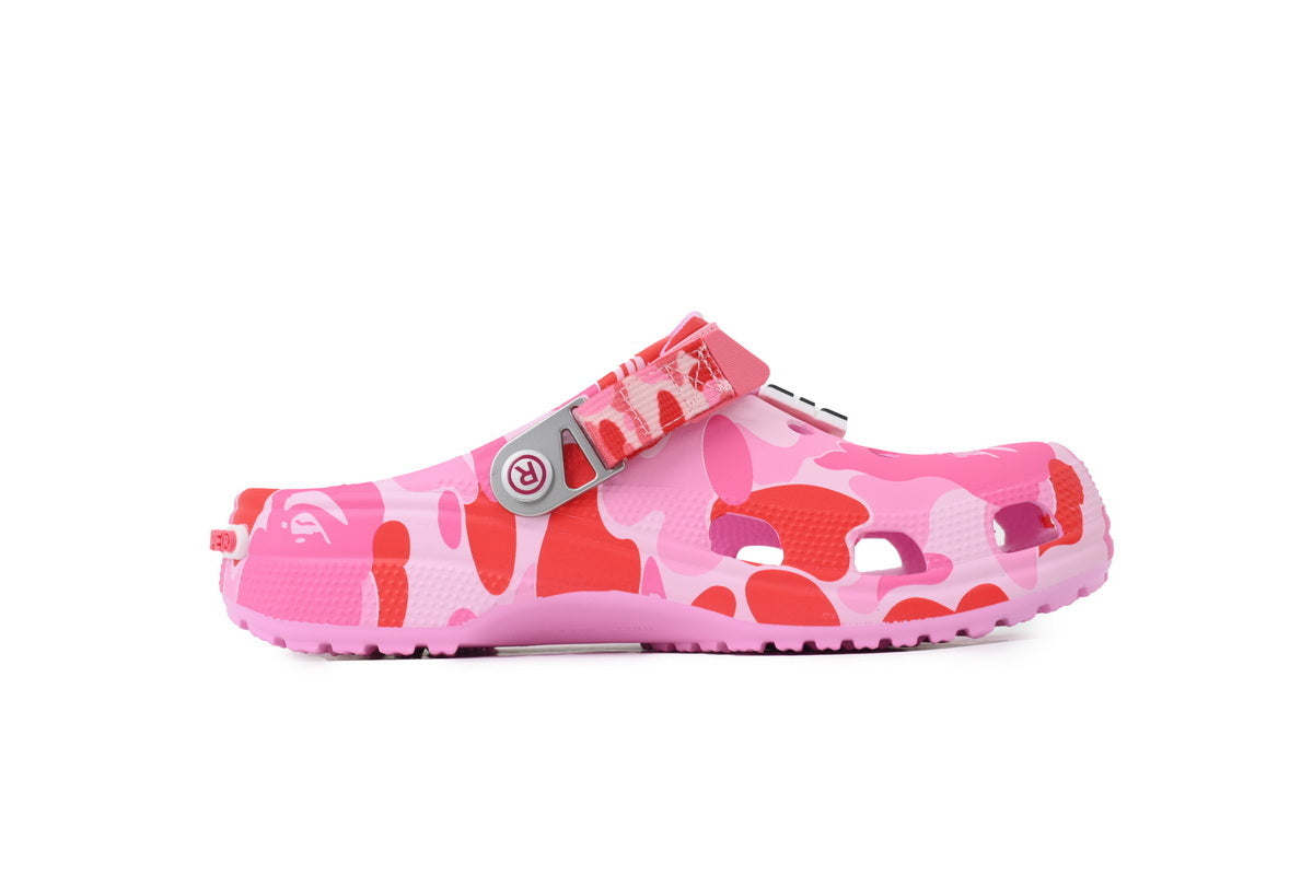 Crocs Classic Clog A Bathing Ape ABC Camo Pink 209627-6I2