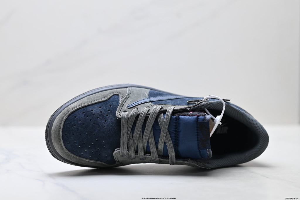 Nike Low-Top Sneakers Navy Gray Unisex Style 24