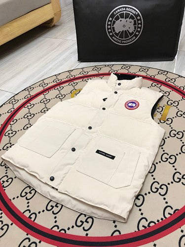Canada Goose White Freestyle Crew Down Vest