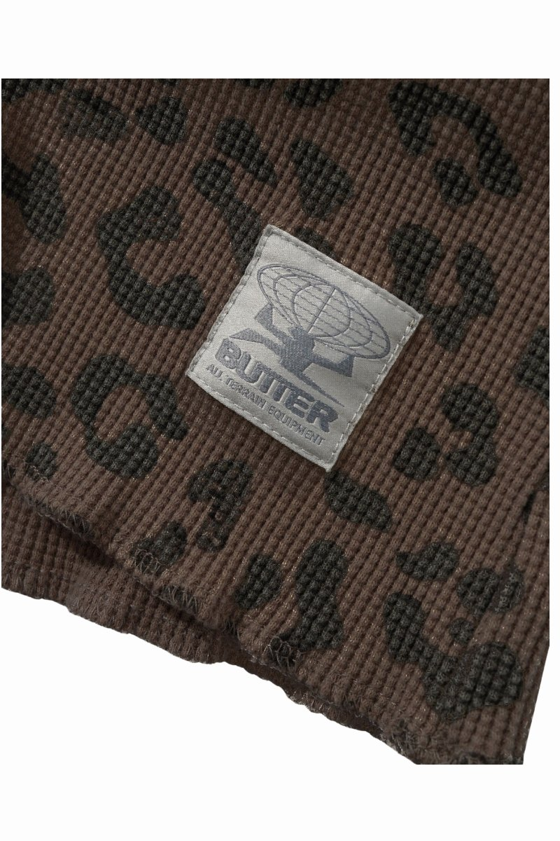 BUTTER WAFFLE L/S T-SHIRT Leopard