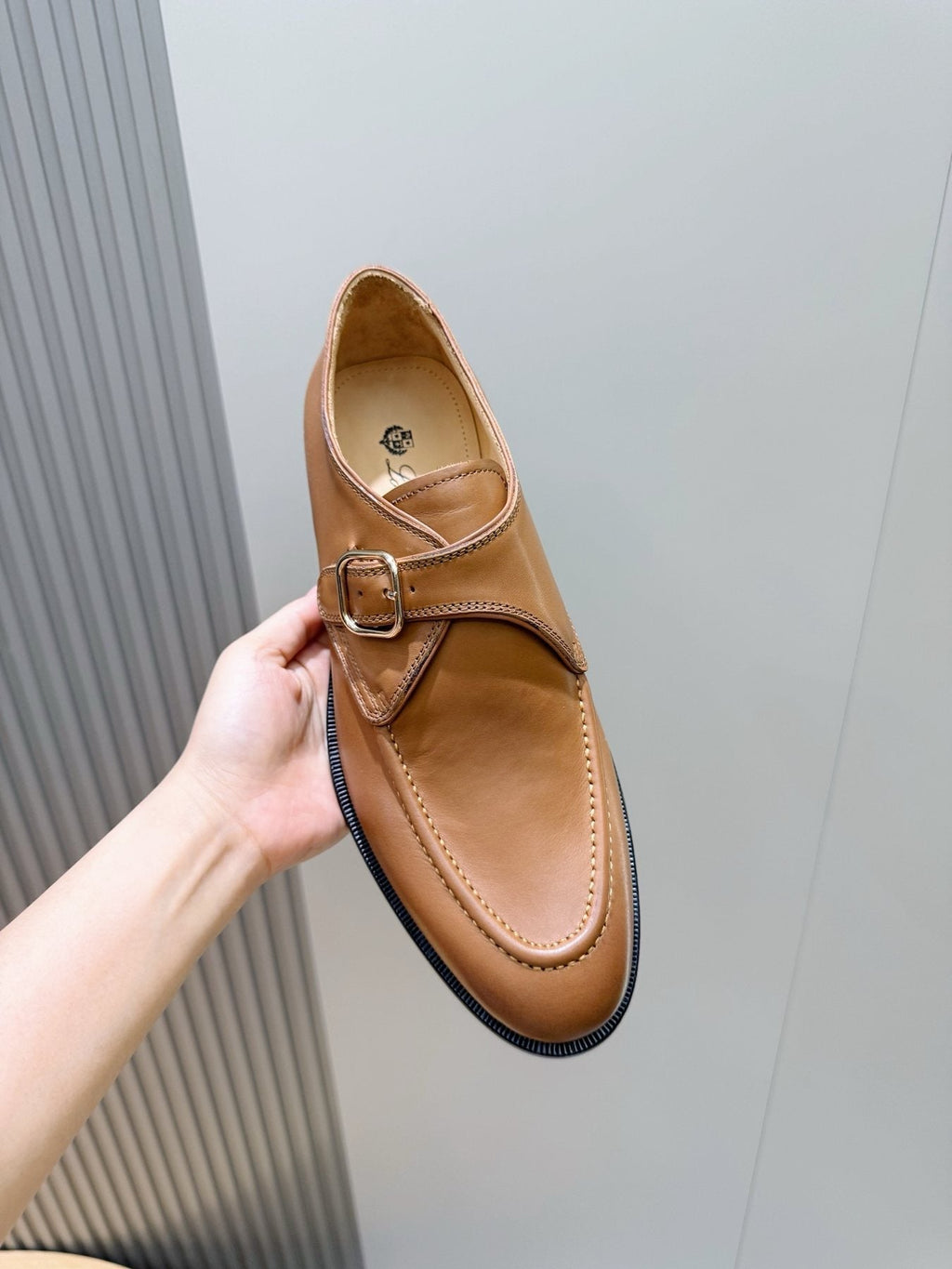 Loro Piana Suede Buckle Loafers