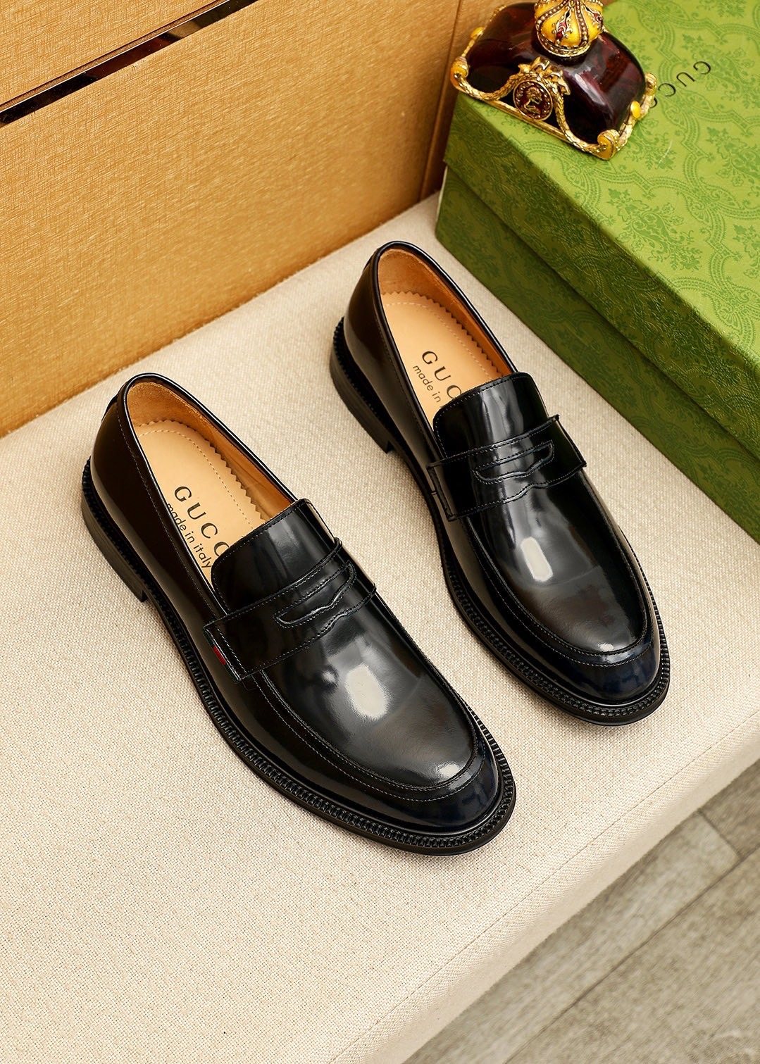 Gucci Polished Penny Loafers