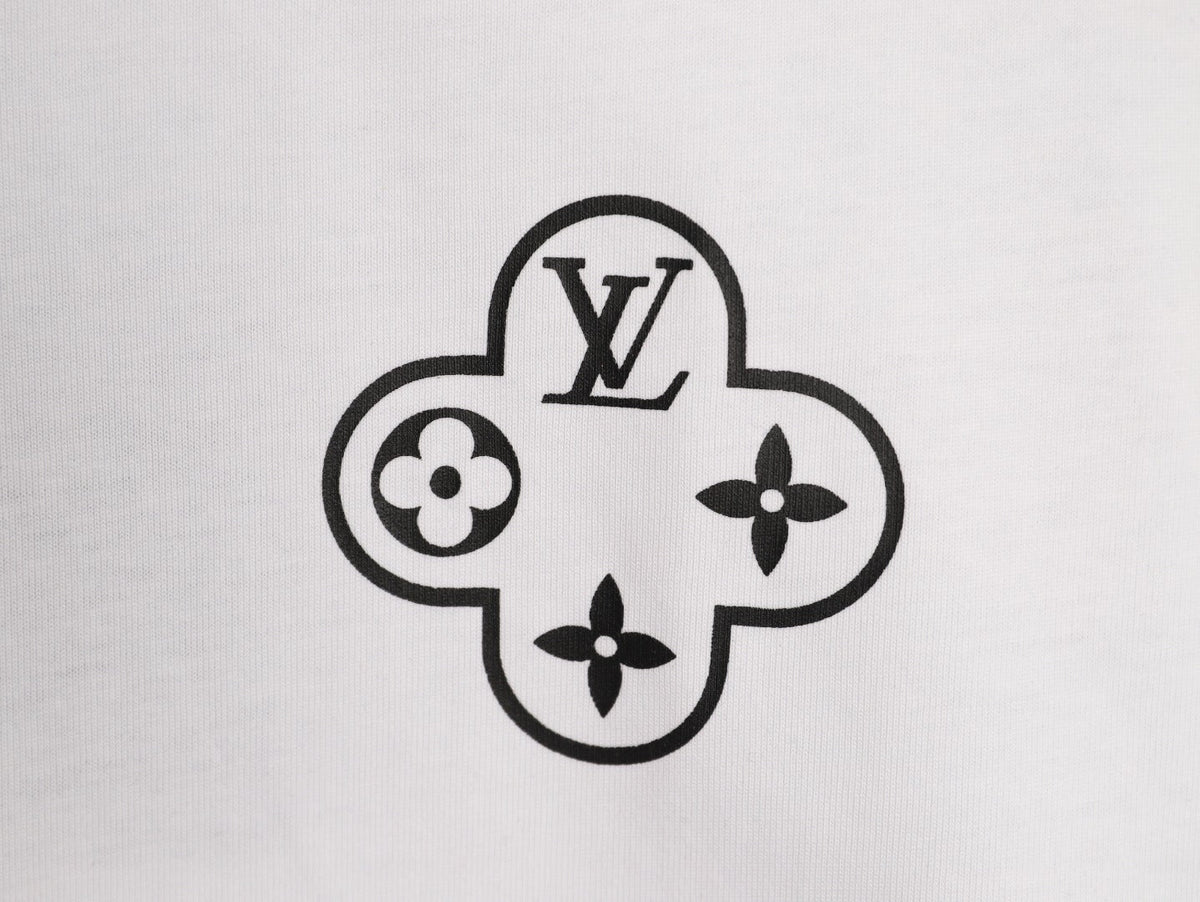 Louis Vuitton Chain-Circle LV Graphic T-Shirt - White