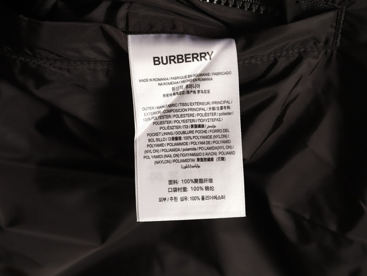 Burberry Check-Trim Hooded Zip-Up Jacket - Dark Brown